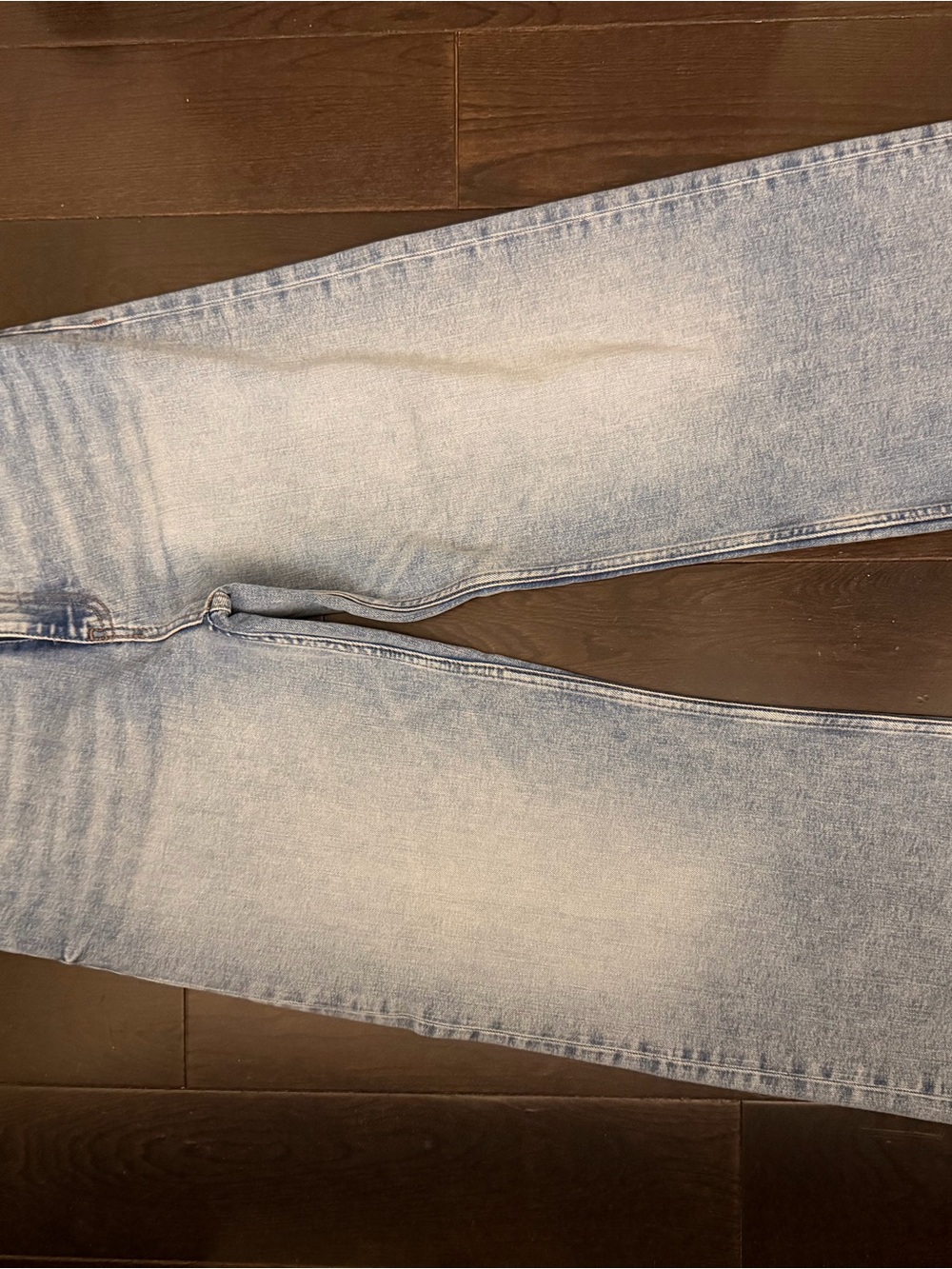 Zara Light Blue Straight Wide Leg Women's Jeans
